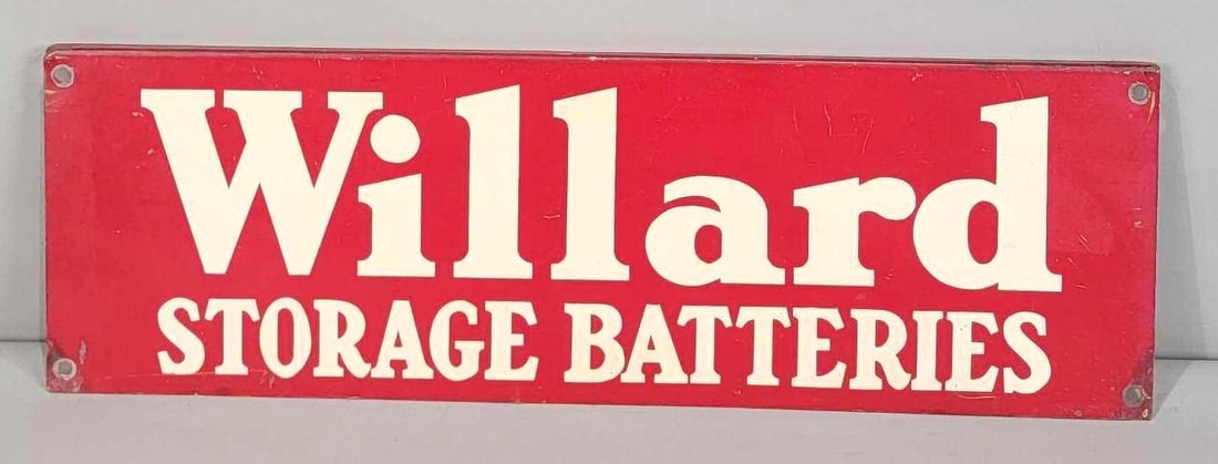 Willard Storage Batteries Metal Rack Sign (1 of 4)