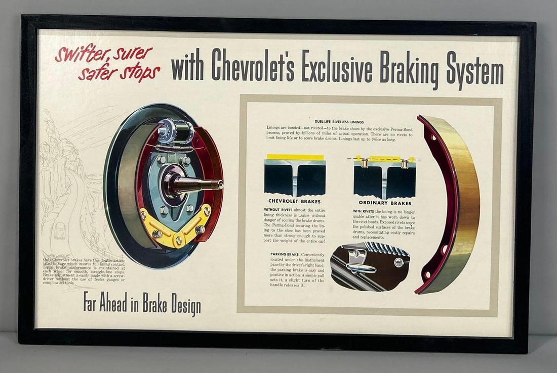 Chevrolet Brake System Cardboard Sign (1 of 6)