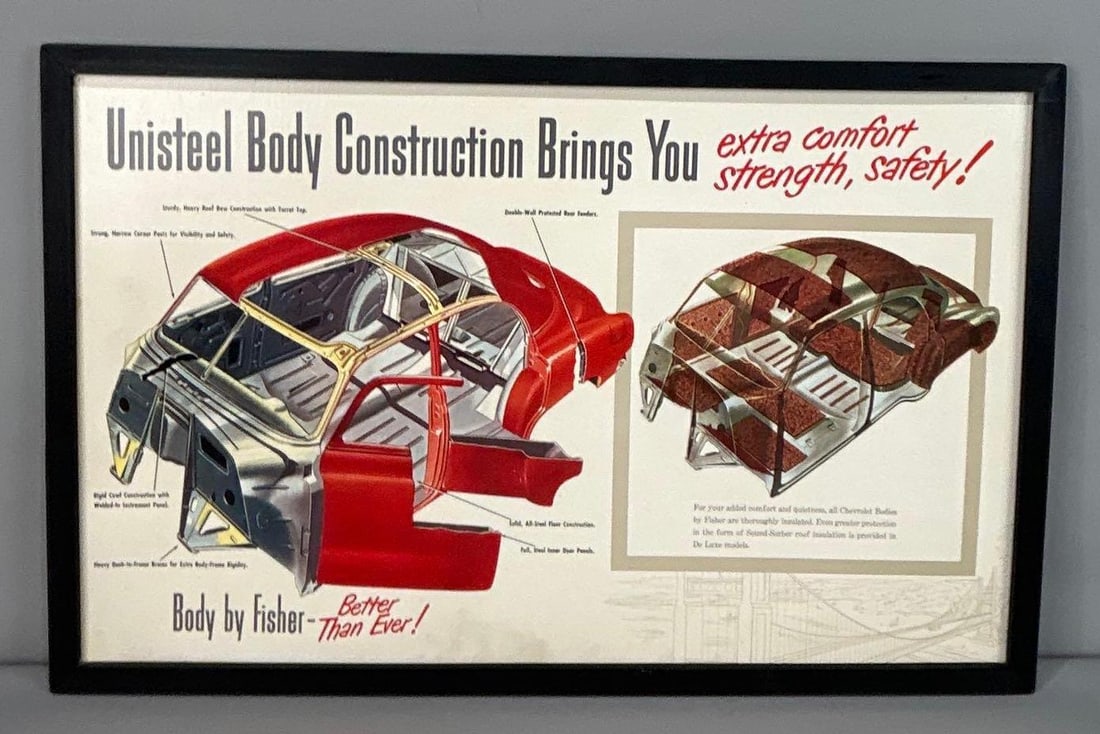 Chevrolet's "Has the most powerful engine" Cardboard Poster (1 of 5)