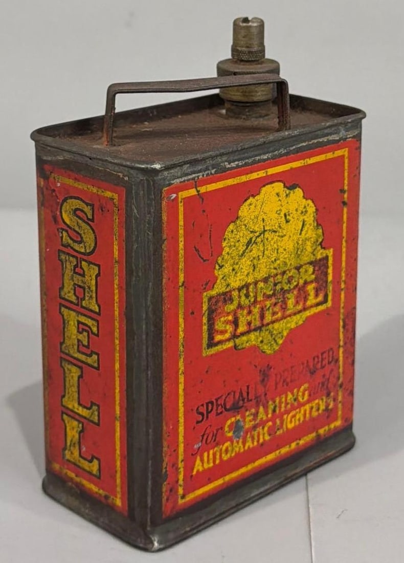 Junior Shell Lighter Fluid Metal Can - 2