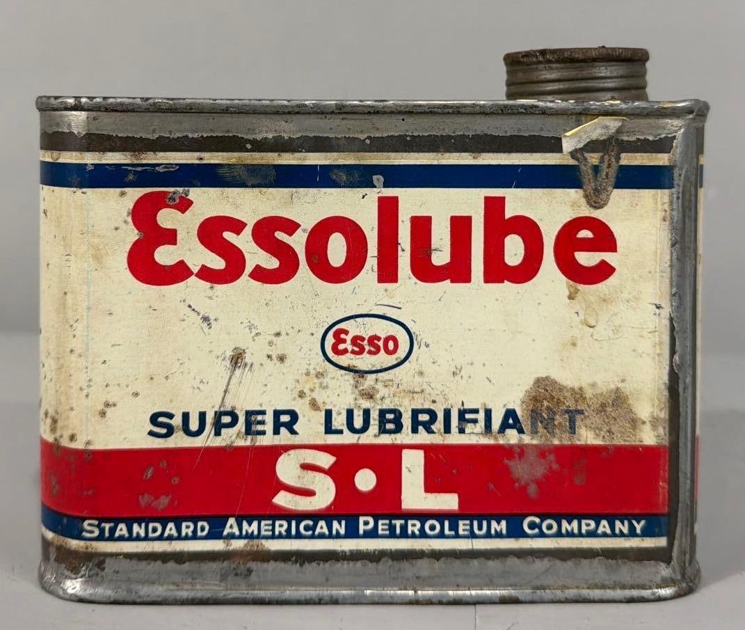 Essolube Super Lubrifiant Half Liter Metal Can (1 of 3)