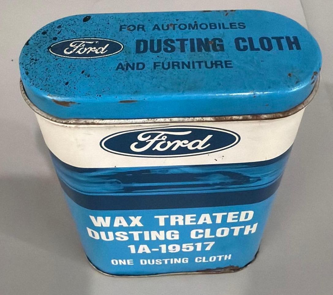 Ford Dusting Cloth in Metal Can - 2