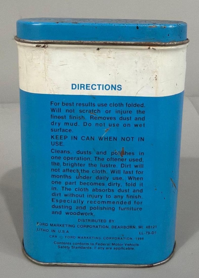 Ford Dusting Cloth in Metal Can - 3