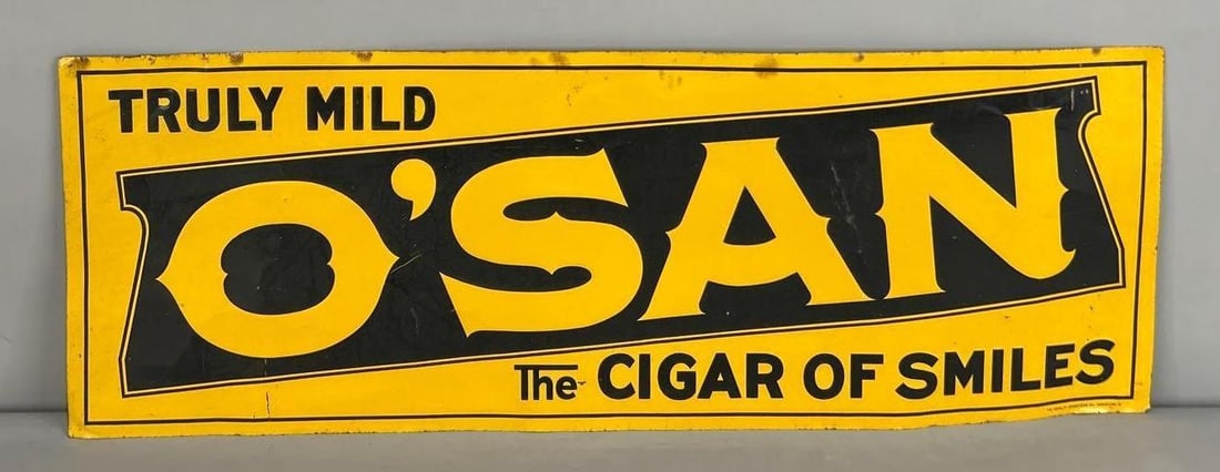 Osani Cigars Embossed Tin Tacker Sign (1 of 5)