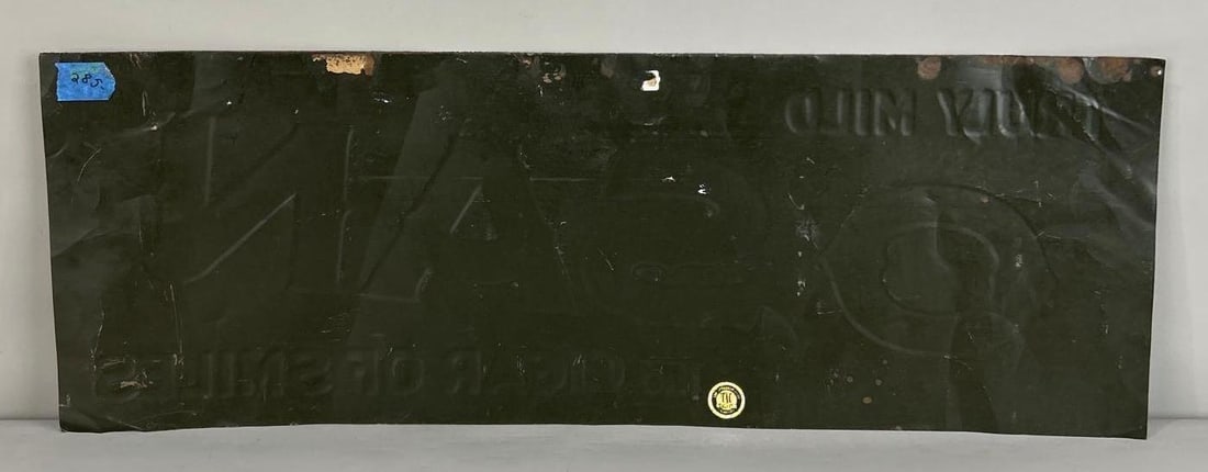 Osani Cigars Embossed Tin Tacker Sign - 4