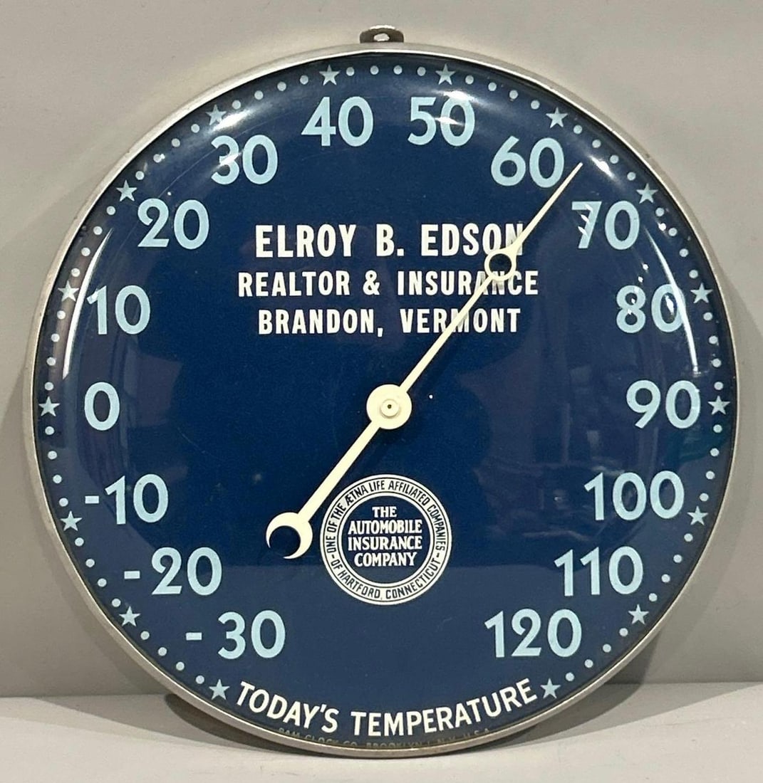 Automobile Insurance Company Thermometer Sign (1 of 2)