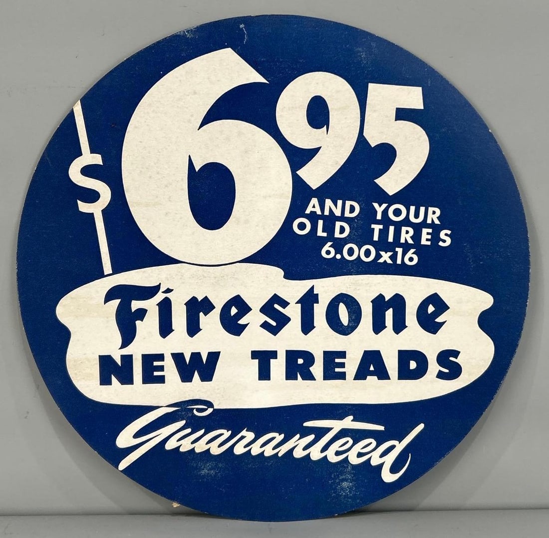 Firestone New Threads Cardboard Tire Insert Sign (TAC) (1 of 3)