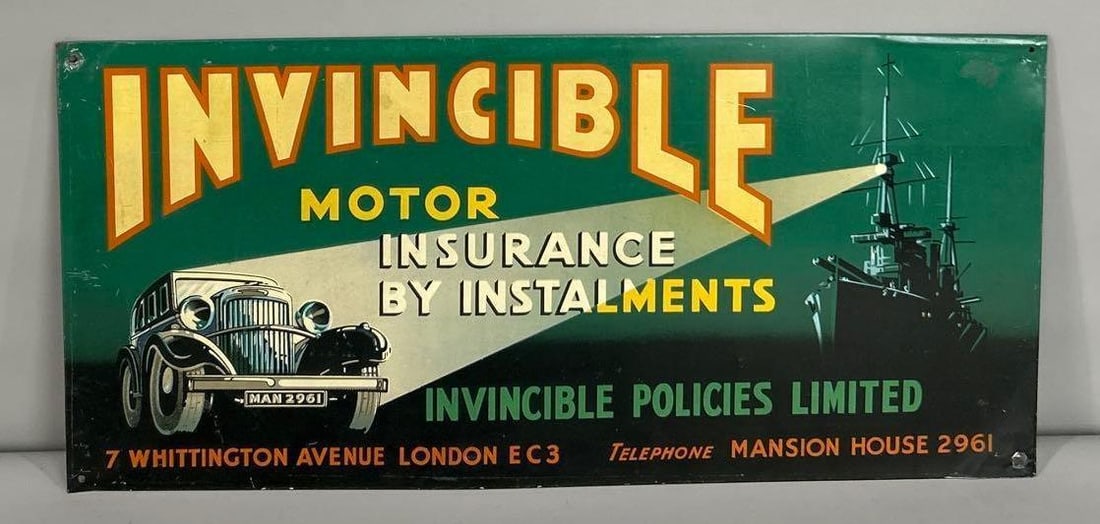 Invincible Auto Insurance Fantasy Sign (1 of 4)