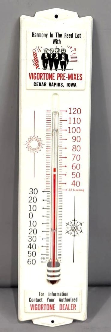 Vigortone Pre-Mixes Feeds w/Logo Metal Thermometer (TAC) (1 of 4)