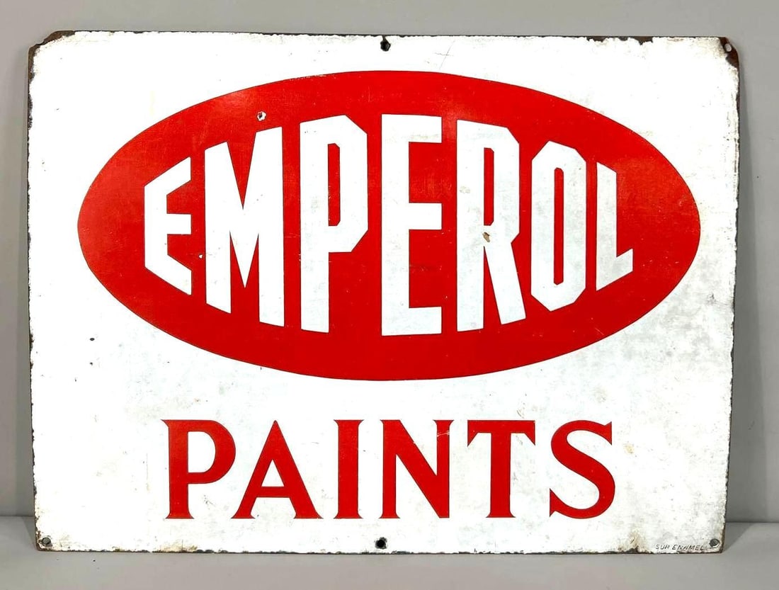 Emperol Paint Porcelain Sign (1 of 2)