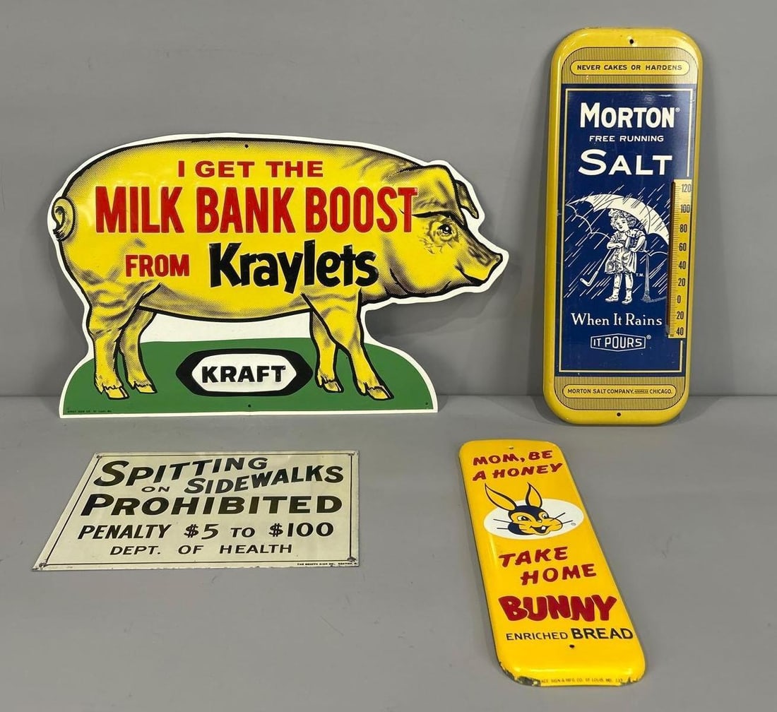 4-Reproduction Signs: 11"x18" or less in size, all metal.