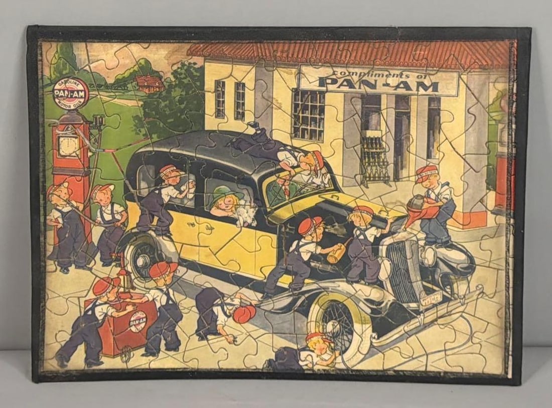 Pan-Am Service Station Puzzle: in good condition, 10"x13.5"