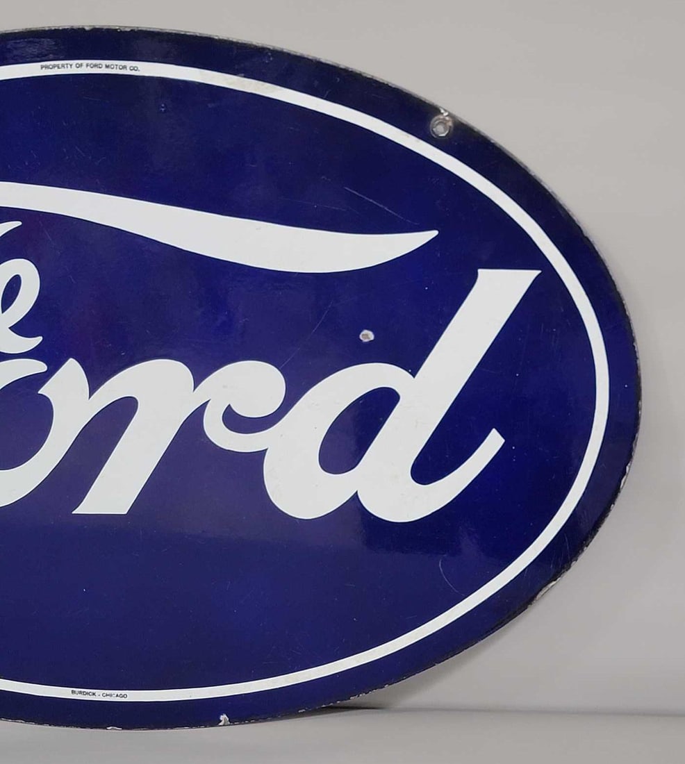 Ford Porcelain Oval Sign (TAC) (medium) - 3