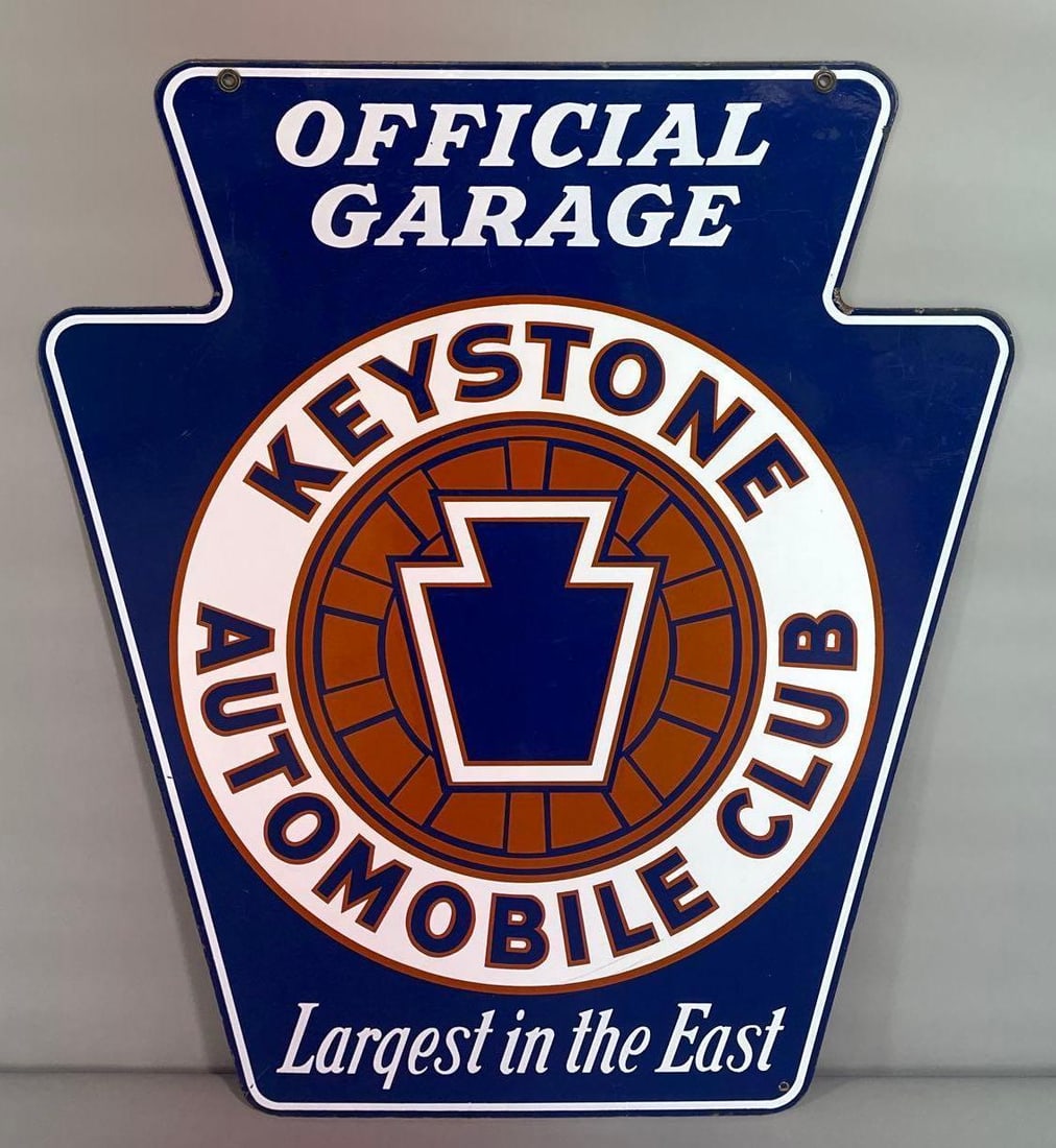 Keystone Automobile Club Official Garage Porcelain Sign (TAC) (1 of 7)