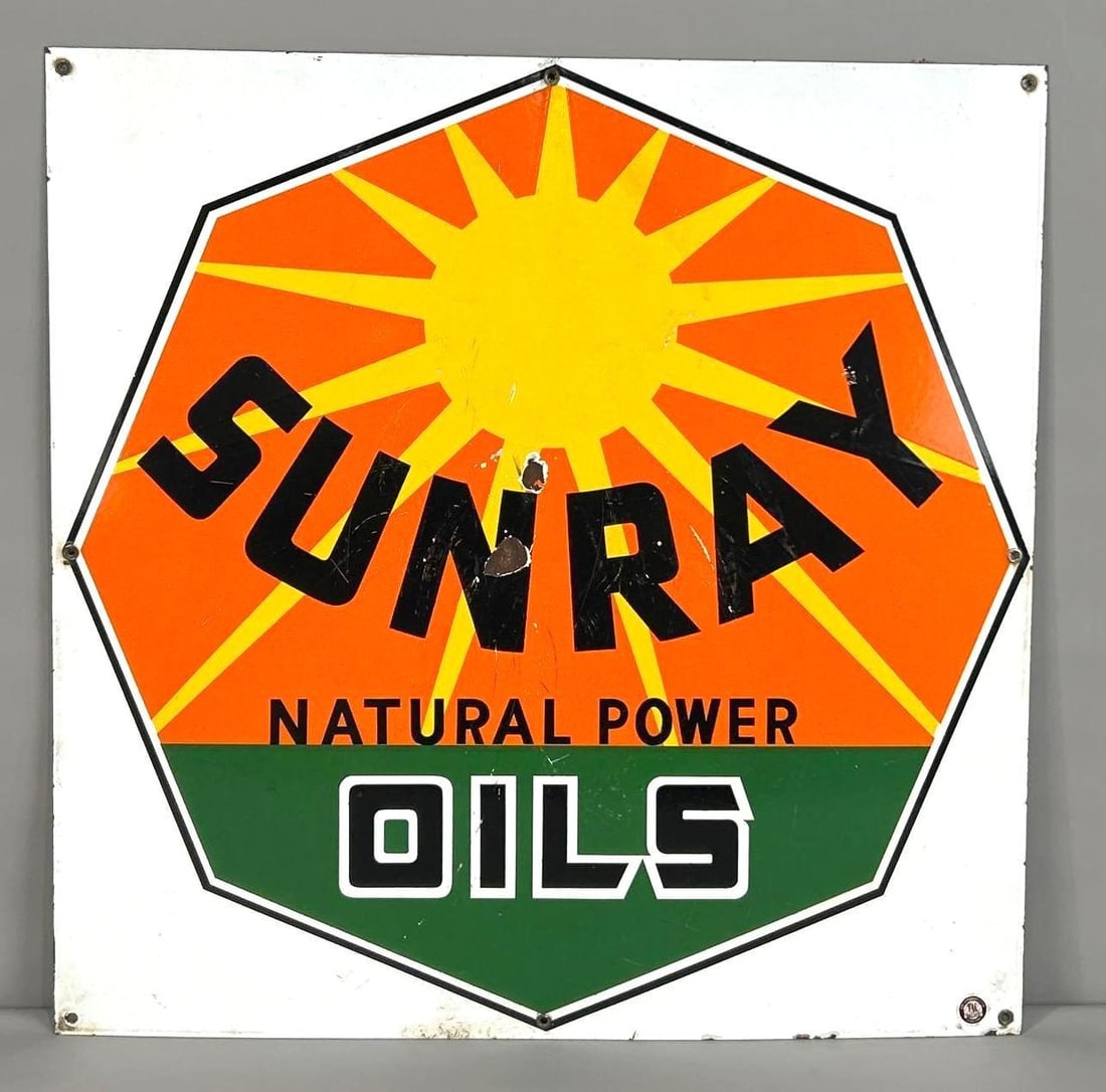 Sunray Oils Single-Sided Porcelain Sign (1 of 4)