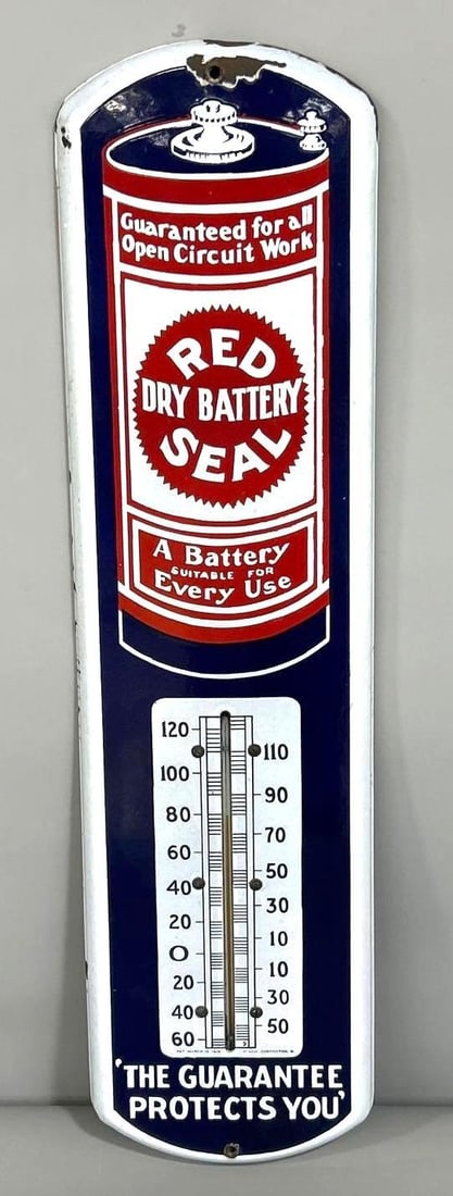 Red Seal Dry Battery Porcelain Thermometer (TAC) (1 of 5)