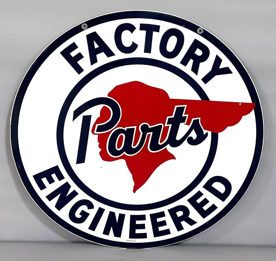 (Pontiac) Factory Parts Engineered w/Full Feather Logo Metal Sign (TAC) (1 of 6)