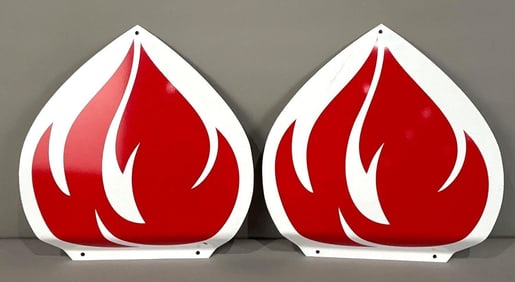 Reproduction Standard Oil Metal Flames