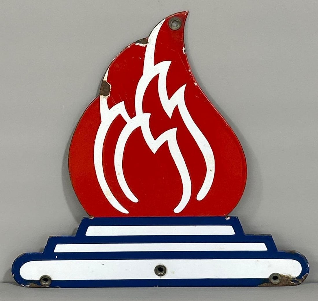 (Standard Oil) Porcelain Flame for Identification Sign (TAC) (1 of 5)