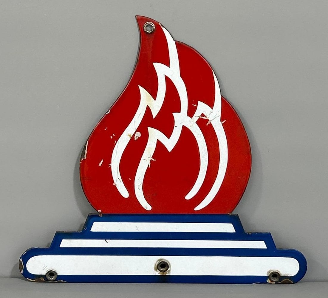 (Standard Oil) Porcelain Flame for Identification Sign (TAC) (1 of 5)