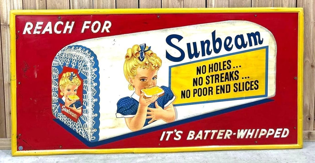 Reach for Sunbeam Bread w/Logo Metal Sign (TAC) (1 of 5)