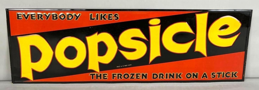 Popsicle Embossed Tin Sign (1 of 5)