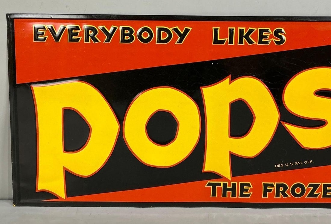 Popsicle Embossed Tin Sign - 2
