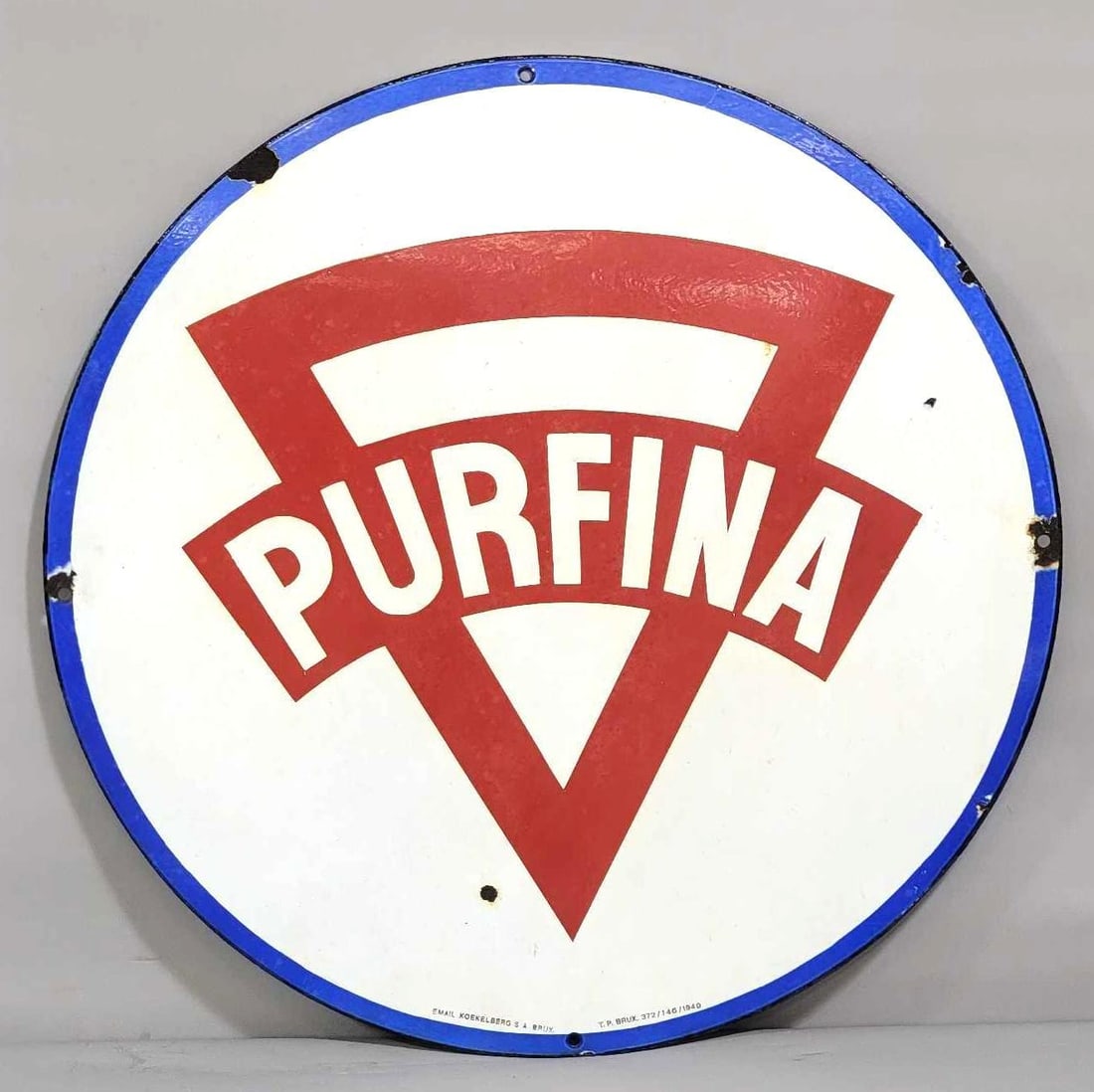 Purfina (gas) Porcelain Sign (TAC) (1 of 5)