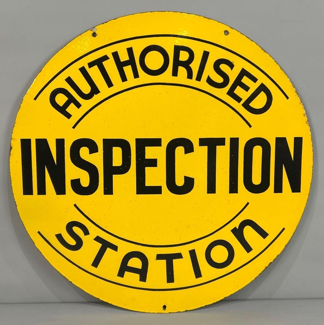 Authorised Inspection Station Porcelain Sign (TAC) (1 of 8)