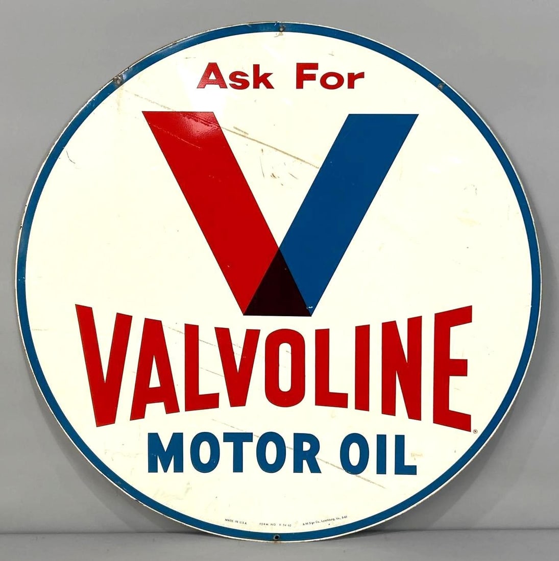 Ask for Valvoline Motor Oil Metal Sign (TAC) (1 of 7)