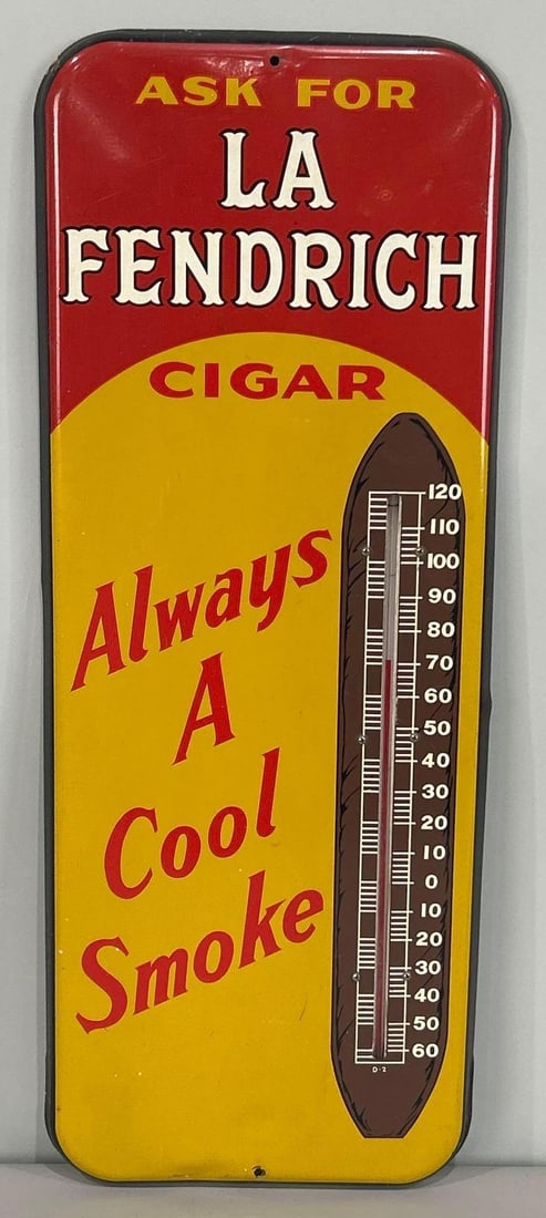 La Fiendrich Cigar Tin Thermometer W/ Cigar graphic (1 of 5)