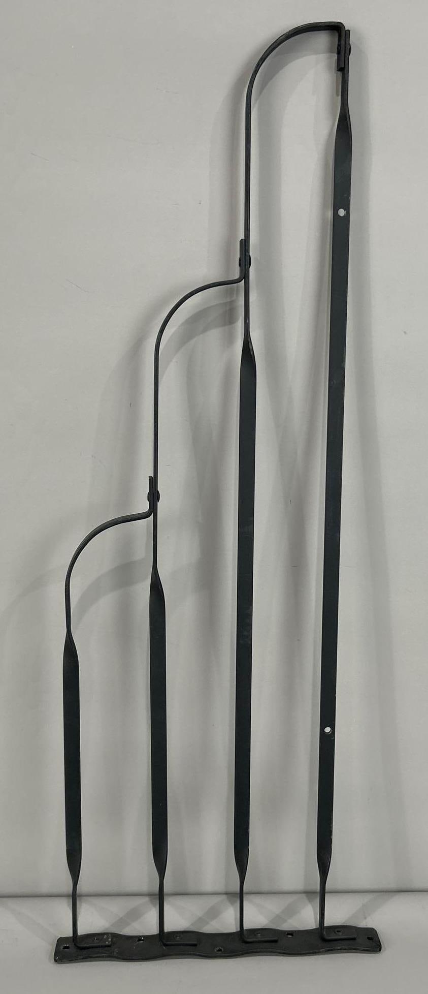 Original Metal Sign Hanger: 28"L., holes are 16" on centers.