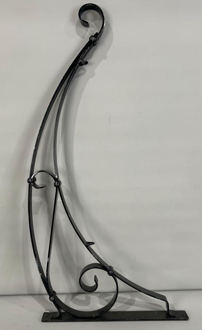 Custom Made Metal Sign Hanger: 35"L., the holes are 20" on centers.