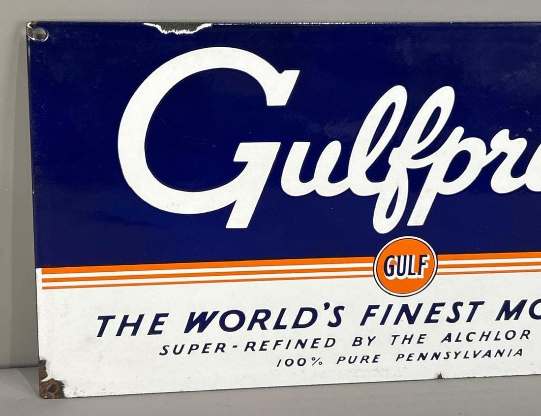 Gulfpride Single-Sided Porcelain Sign - 2