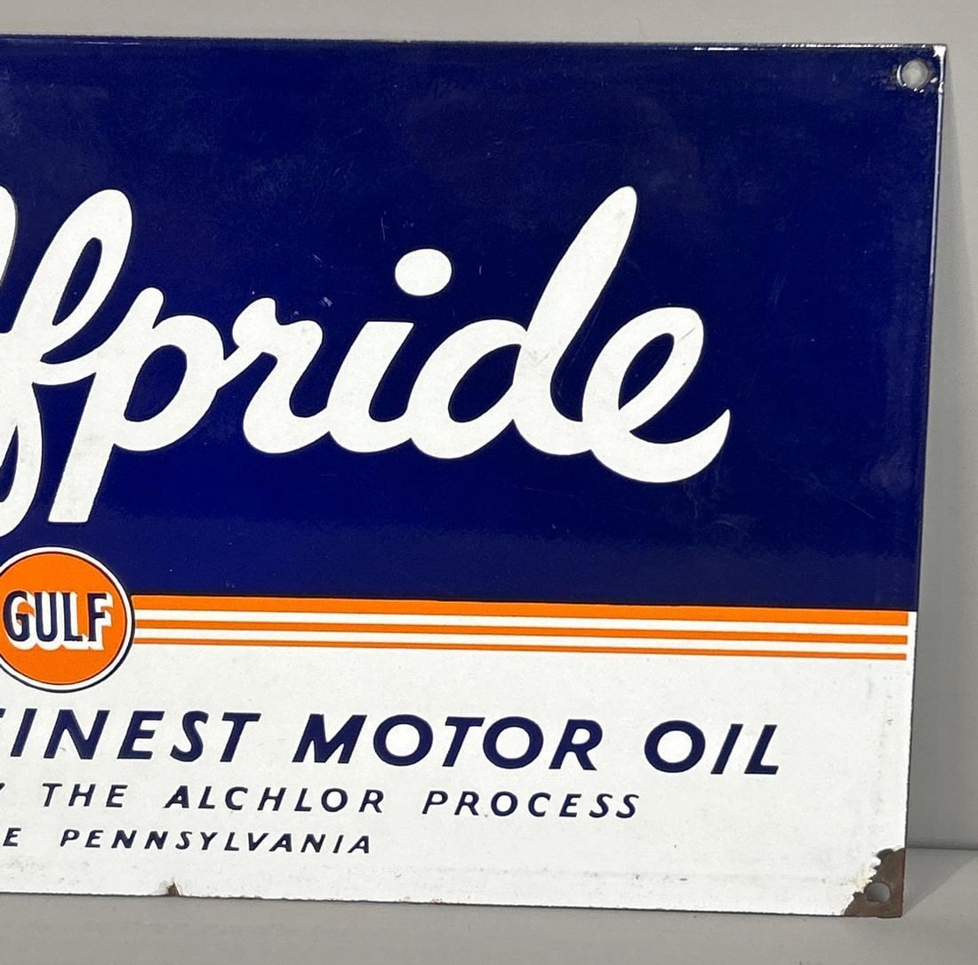 Gulfpride Single-Sided Porcelain Sign - 3