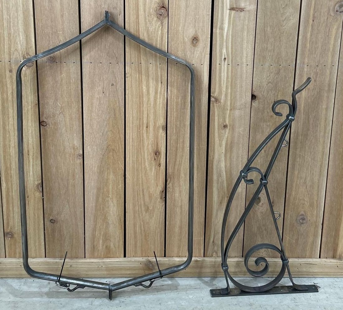 Custom Made Metal Sign Hanger & Bracket for Nash Fish Scale Sign (1 of 1)
