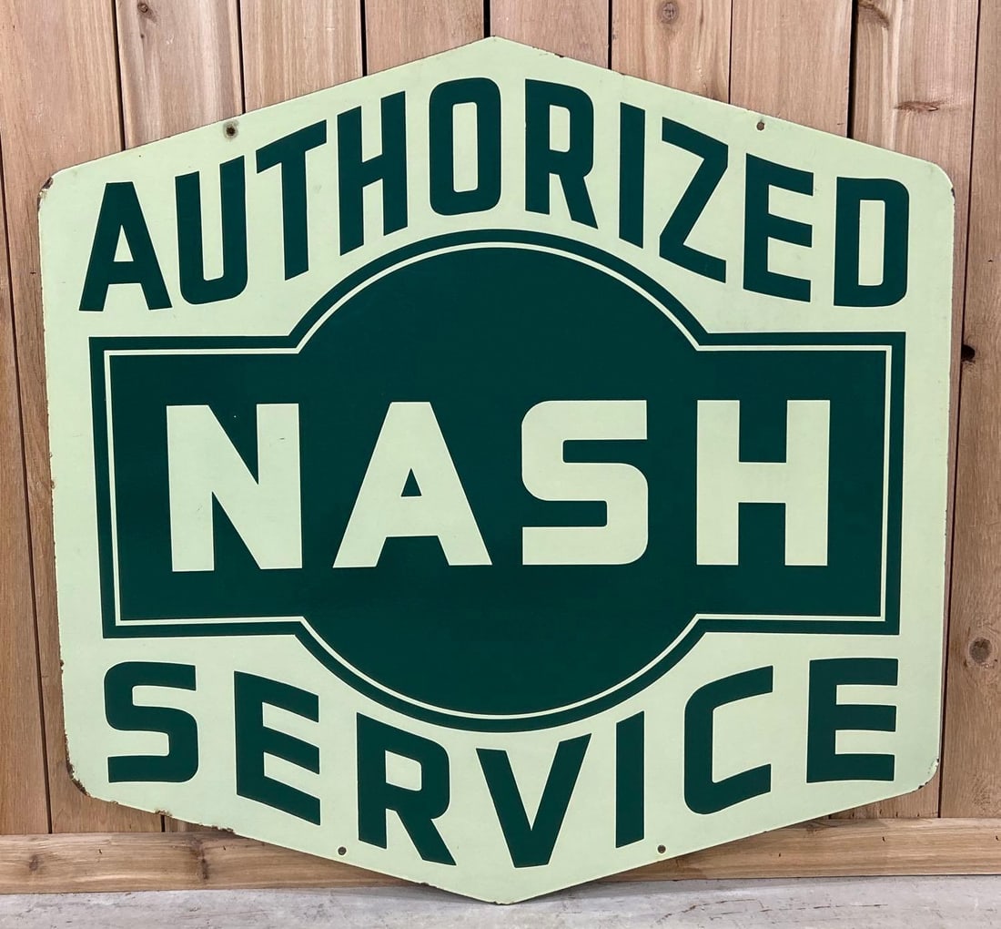 Authorized Nash Service Porcelain Sign (TAC) (1 of 7)