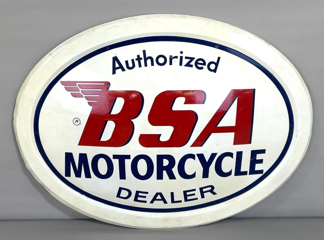 BSA Authorized Motorcycle Dealer Metal Sign (TAC) (1 of 5)