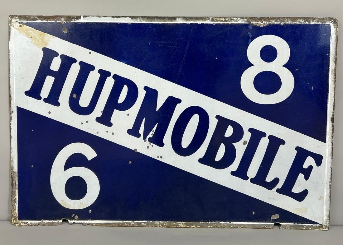 Hupmobile 6-8 Porcelain Sign (TAC) (1 of 7)