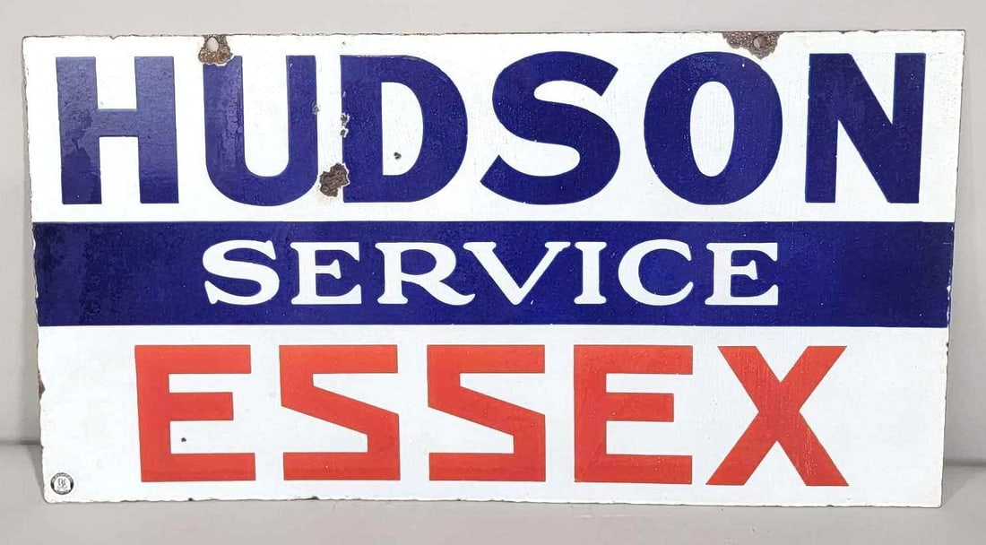 Hudson Essex Service Porcelain Sign (TAC) (1 of 7)