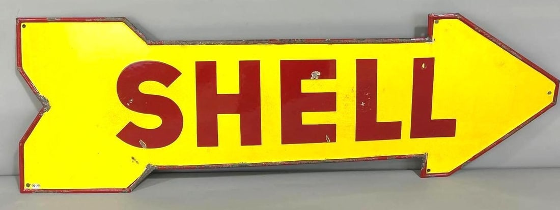 Shell Porcelain Arrow Sign (TAC) (1 of 5)