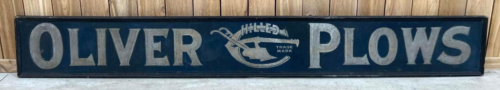 Oliver Chilled Plows w/Logo Smaltz Painted Wood Sign (TAC) (1 of 6)
