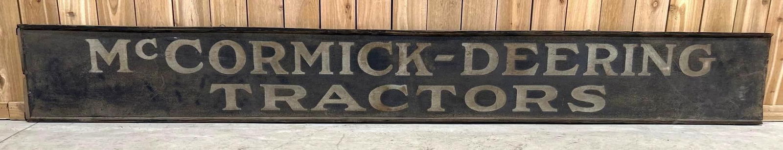 Early McCormick-Deering Tractors Smaltz Painted Sign W/ Original Frame (1 of 5)