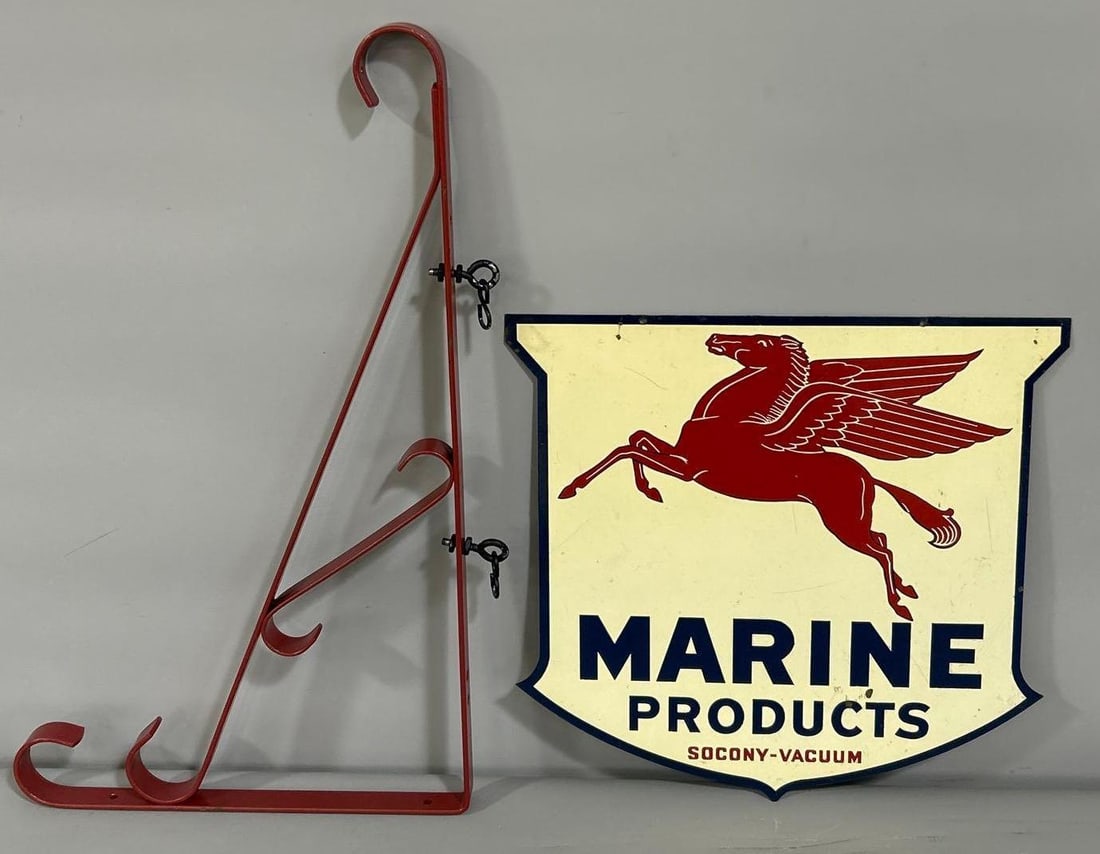 Socony-Vacuum Marine Products w/Pegasus Metal Sign (TAC) (1 of 7)