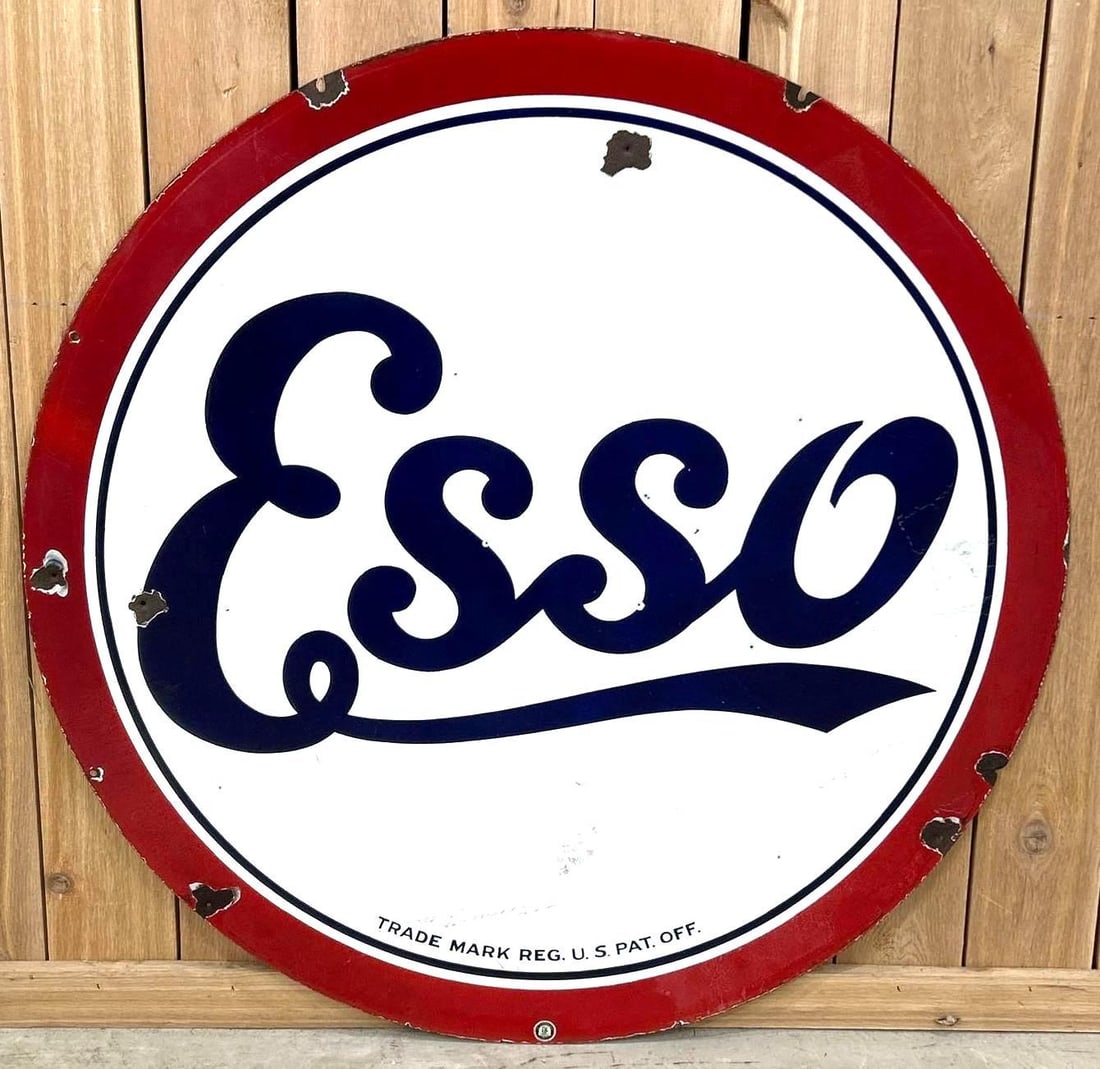 Standard / Esso Double-Sided Porcelain Sign (1 of 7)
