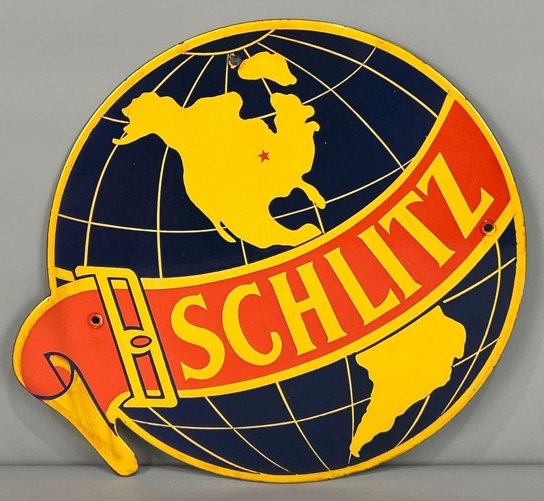 Schlitz Single-Sided Porcelain Sign (1 of 5)