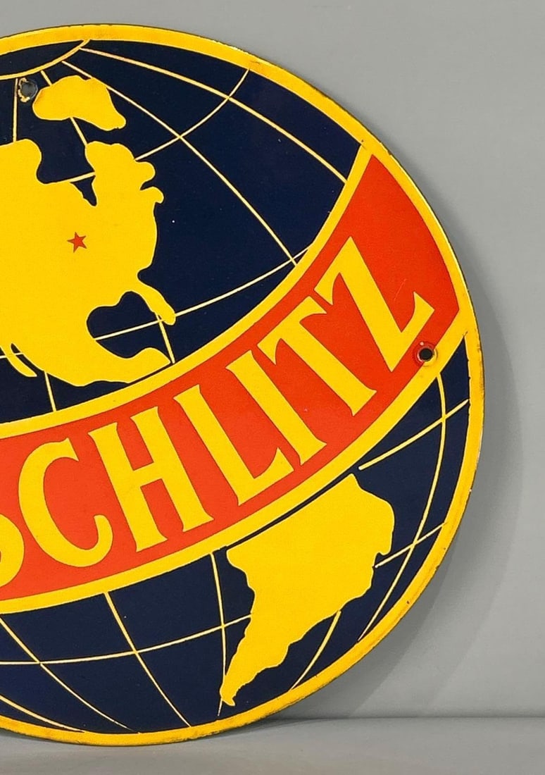 Schlitz Single-Sided Porcelain Sign - 3