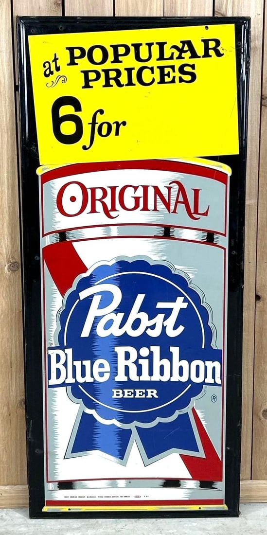 Pabst Blue Ribbon w/ Can Metal Sign (TAC) (1 of 5)