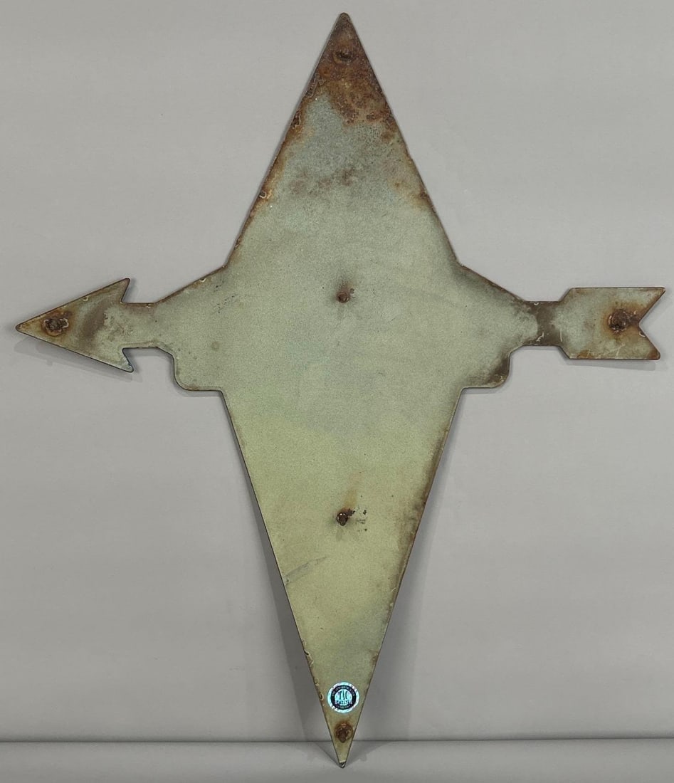 Blue Sunoco Die-Cut Porcelain Pum Plate - 4