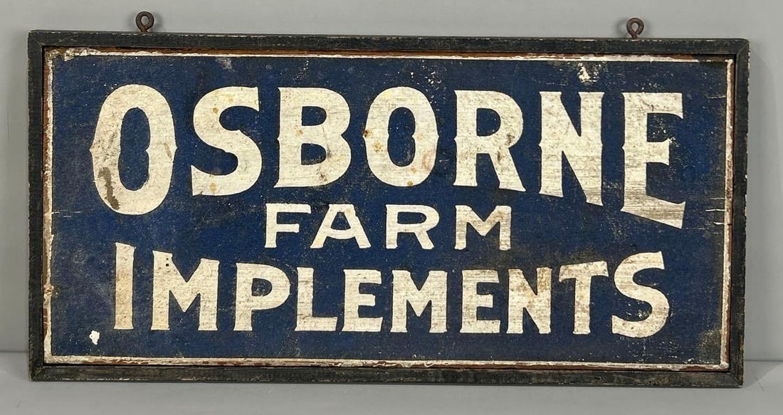 Osborn Farm Implements Smaltz Painted Wood Sign (1 of 6)